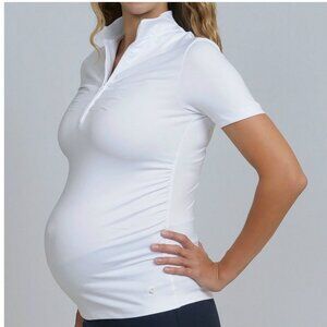 Playing 9 Maternity Golf Polo